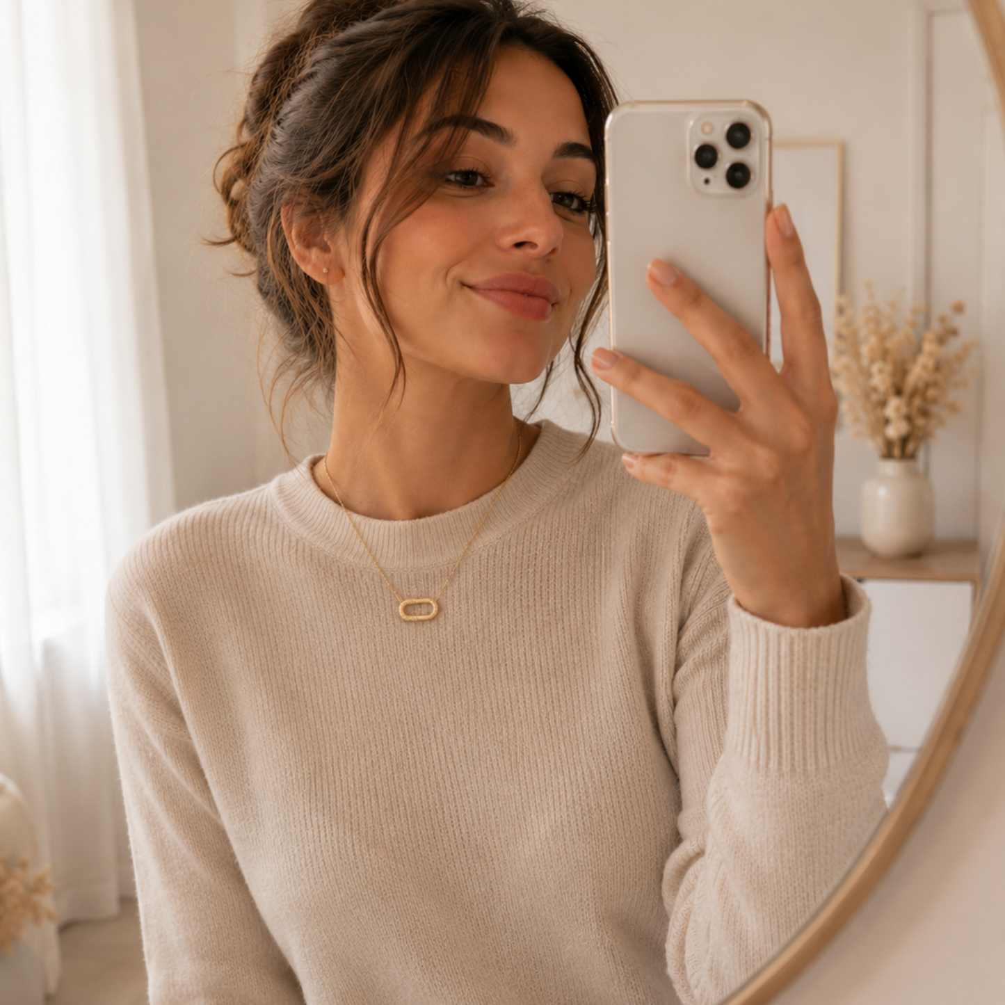 MyTamra™ gele koperen halsketting