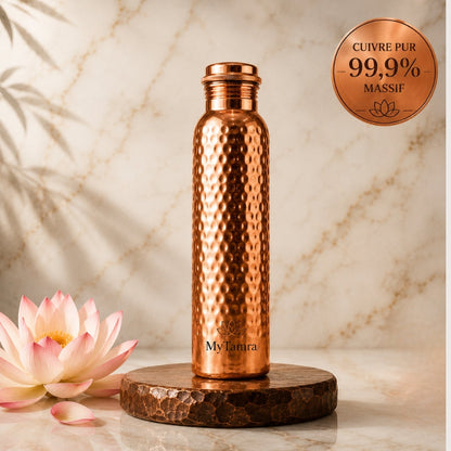 MyTamra™ waterfles van 99,9% puur massief koper - Heritage Edition