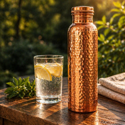 Koperen waterfles – MyTamra™ | Natuurlijk gezuiverd water, zonder plastic