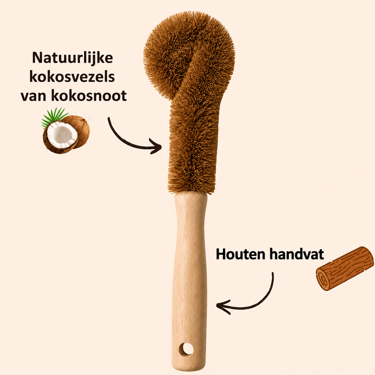 MyCupria natuurlijke borstel