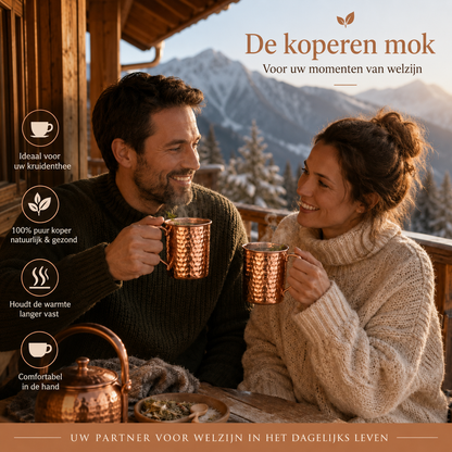 MyCupria gehamerde koperen mok