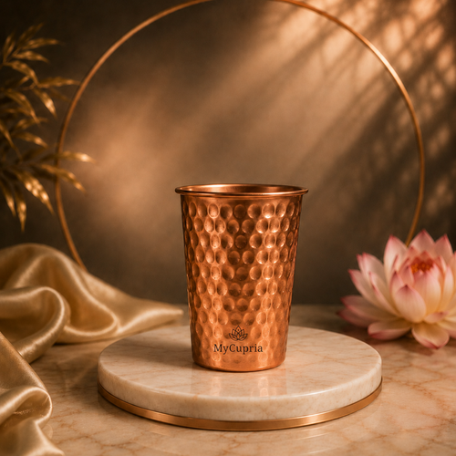 Glas van 99,9% massief koper - Heritage
