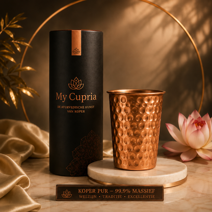 Glas van 99,9% massief koper - Heritage
