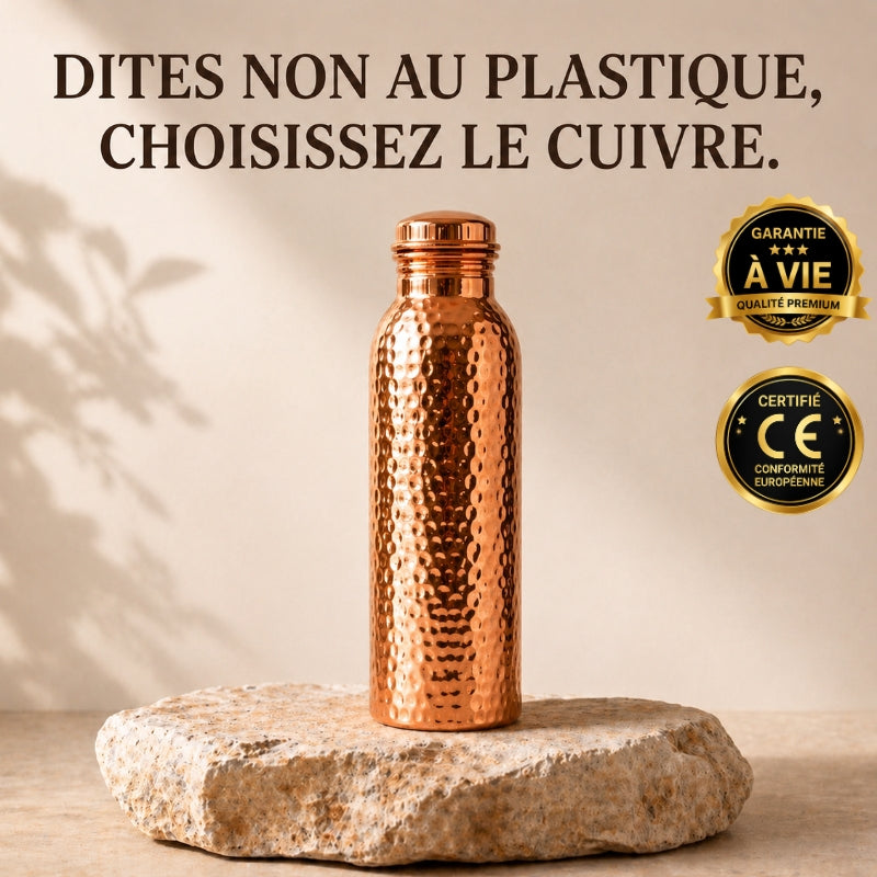Koperen waterfles – MyTamra™ | Natuurlijk gezuiverd water, zonder plastic