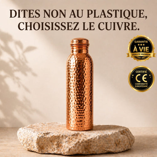 Koperen waterfles – MyTamra™ | Natuurlijk gezuiverd water, zonder plastic