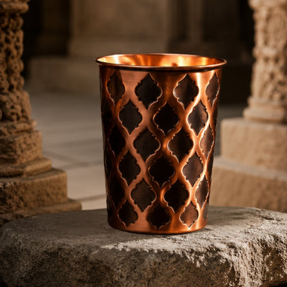 Glas van 99,9% massief koper - Diamond